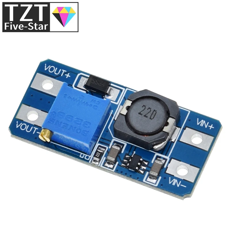1/5/10PCS MT3608 DC-DC Step Up Converter Booster Netzteil Modul Boost Step-up Board MAX ausgang 28V 2A – Detail 13