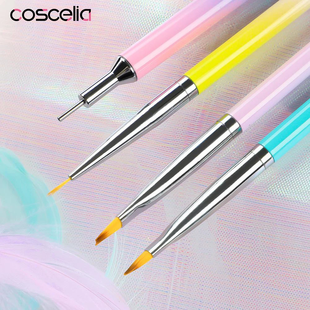 COSCELIA Nail Art Decoration Manicure Tool Nail Brush Crystal Beads Dotting Pen Dual-ended Wax Picker Picking Up Rhinestone