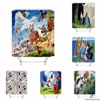 

Custom Miyazaki Ghibli Tribute Repetitive Shower Bath Bathroom Curtain Mildewproof Waterproof Polyester Various Sizes#0421-21-46