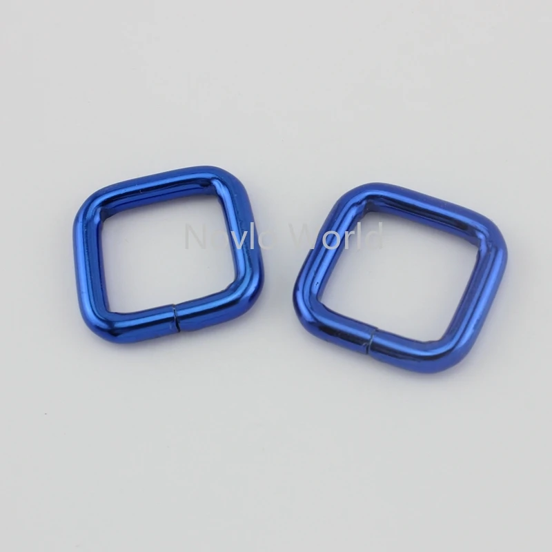 10 50 шт. 20X19mm 26X19mm синяя несварная прямоугольная пряжка 3/4 дюйма 1 дюйм квадратная