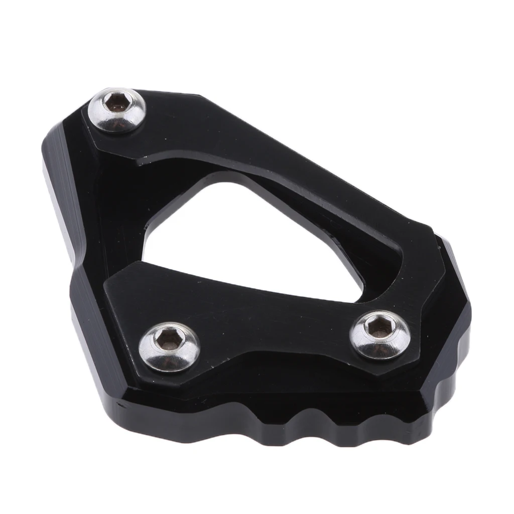 Черный мотоцикл Sidestand увеличить пластина Kickstand расширение Pad для Yamaha