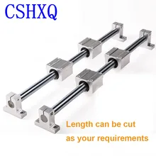 Uu + linear trilho braçadeira sk para roteadores cnc diy suporte linear para eixo de trilho de guia + rolamento linear habitação scs...