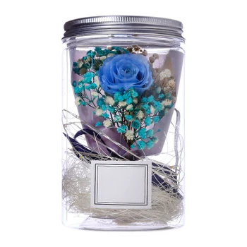 

Forever Flower with LED Light Dried Gypsophila Preserved Eternal Flower Valentine's Day Gift Home Decor