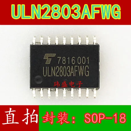 10 шт. ULN2803 ULN2803AFWG ULN2803AG лапками углублением SOP-18