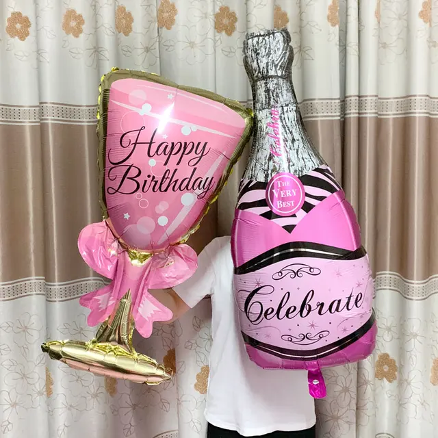 대형 헬륨 호일 풍선 위스키 맥주 풍선 웨딩 생일 파티 장식