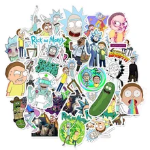 10/30/50pcs/Pack Waterproof Cartoon Rick and Morty Stickers Skateboard Suitcase Guitar Luggage Laptop Stickers Kid Classic Toy