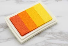 6 шт./лот, 4 градиентных цвета, чернила на масляной основе для DIY, живопись отпечатков пальцев, грязевые прозрачные штампы - Цвет: yellow