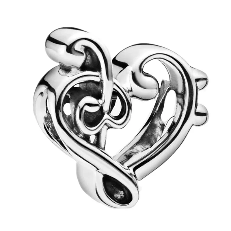 Подходит для браслета Pandora, сверкающее сердце Simba,, сделай сам, ювелирное изделие, новое серебро 925, крест, любовь, пингвин, винный стеклянный кулон, Шарм - Цвет: Z042