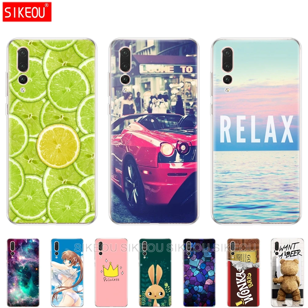 SIKEOU Мягкий ТПУ sillicon Прозрачный чехол для телефона huawei P20 LITE PRO Модный Забавный