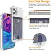 Shockproof Transparent Phone Case For iPhone 12Mini 12 11 Pro Max X XS XR 7 8 Plus SE 2 Soft Silicone Wallet Cover Card Holder ► Photo 2/6