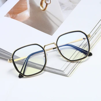 

2020 High quality metal Frame glasses anti blue light square custom spectacle optical glasses