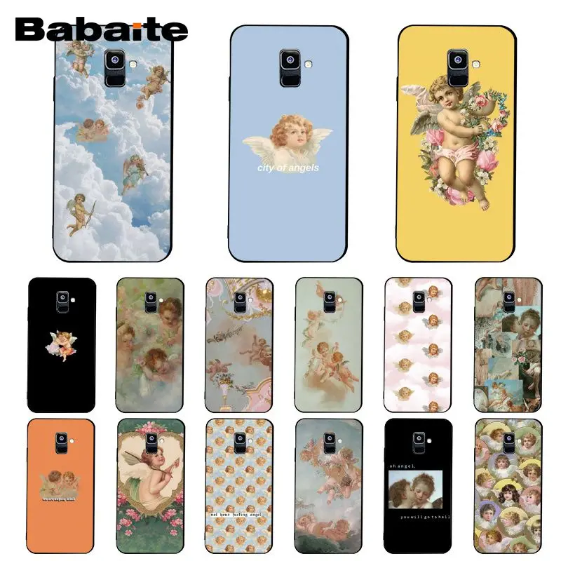 

Babaite Renaissance angels Soft Silicone back Phone Case For Samsung Galaxy A7 2018 A50 A70 A8 A3 A6 A6Plus A8Plus A9 2018