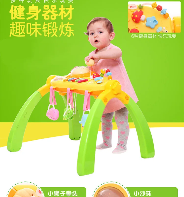 Qiao xin si-Infants раннее образование стойка для фитнеса с светильник и музыкальной клавиатурой пианино многофункциональная образовательная научная и