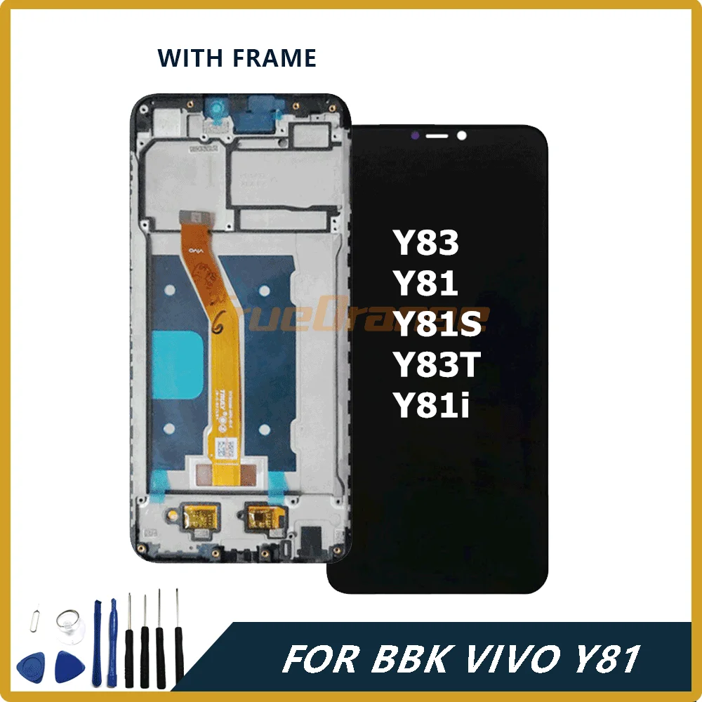 Черно белая рамка 6 22 дюймов для VIVO Y83 Y81 Y81S Y83T Y81i ЖК дисплей фотография Y83|Экраны