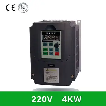 

VFD 5.5kW/4KW/ Variable Frequency Drive 3-Phase 380V output 1-phase 220V input Speed Controller Inverter Motor VFD Inverter
