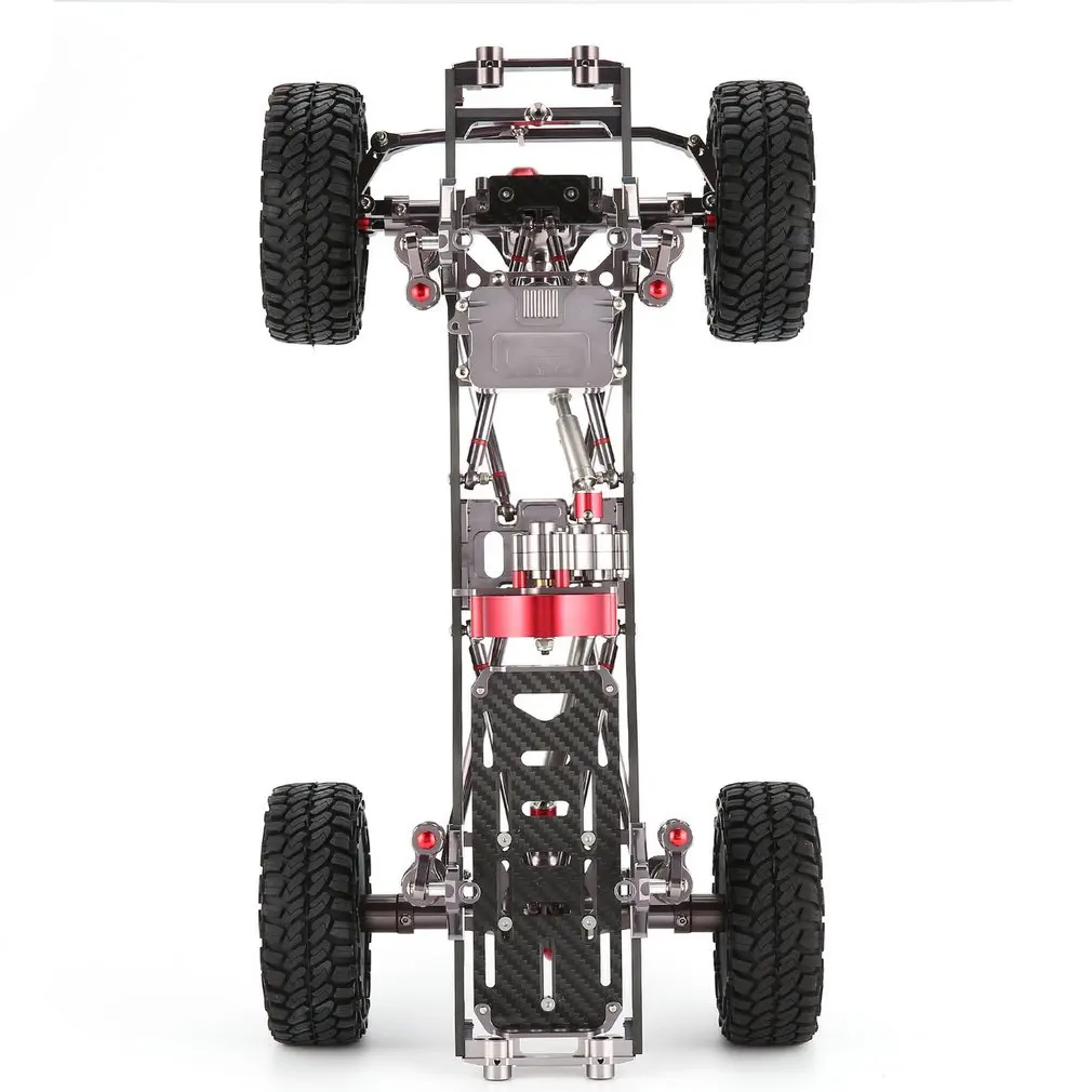 CNC Алюминиевый металлический и карбоновый корпус для RC автомобилей 1/10 осевой SCX10 шасси 313 мм Колесная база автомобиля гусеничный автомобиль части аксессуар