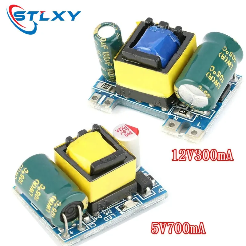 AC-DC 5V 700mA 12V 300mA 3.5W แยกโมดูล Buck Converter ขั้นตอนลงโมดูล 220V เปิด 5 V/12 V 1