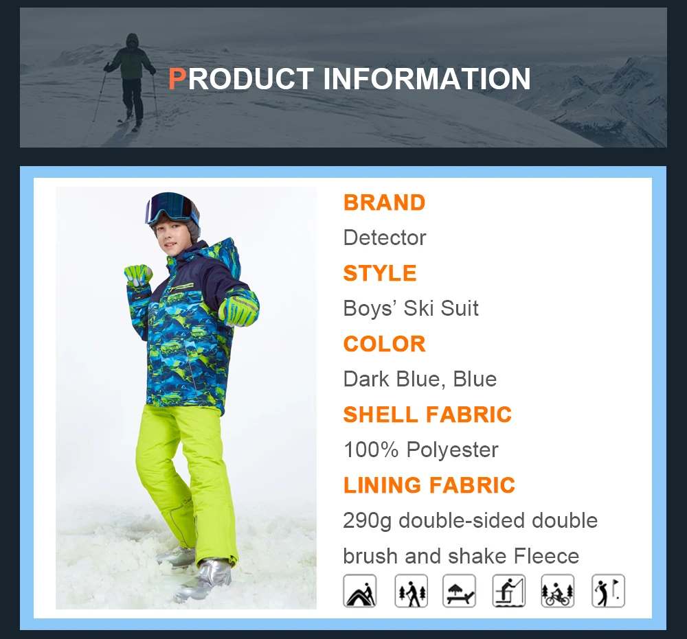 boys insulated ski jacket