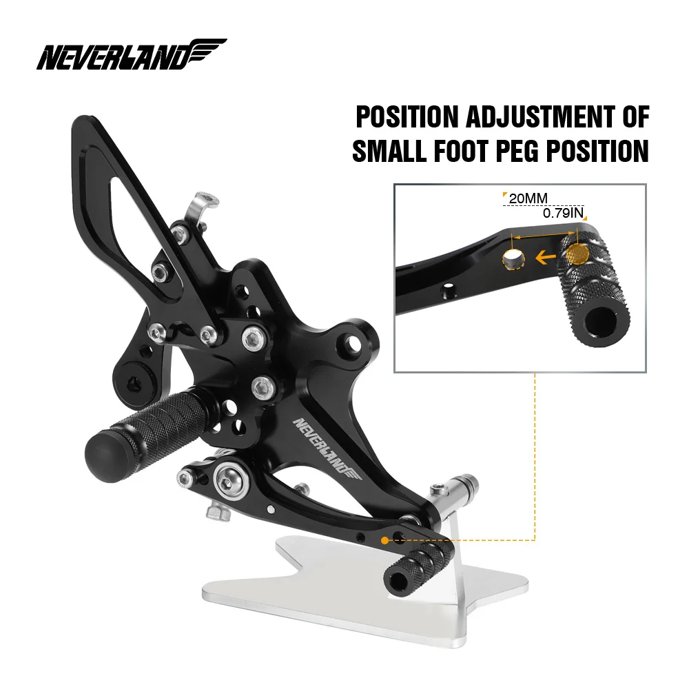 Для Honda CB1000R 2008- Мотоцикл с ЧПУ Регулируемые наездники задние наборы Rearset подножка подножки D45