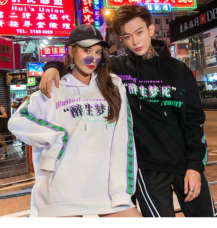 Мужская толстовка Wang Xindie в стиле хип-хоп с капюшоном, повседневный черный пуловер с капюшоном, хлопок, осень