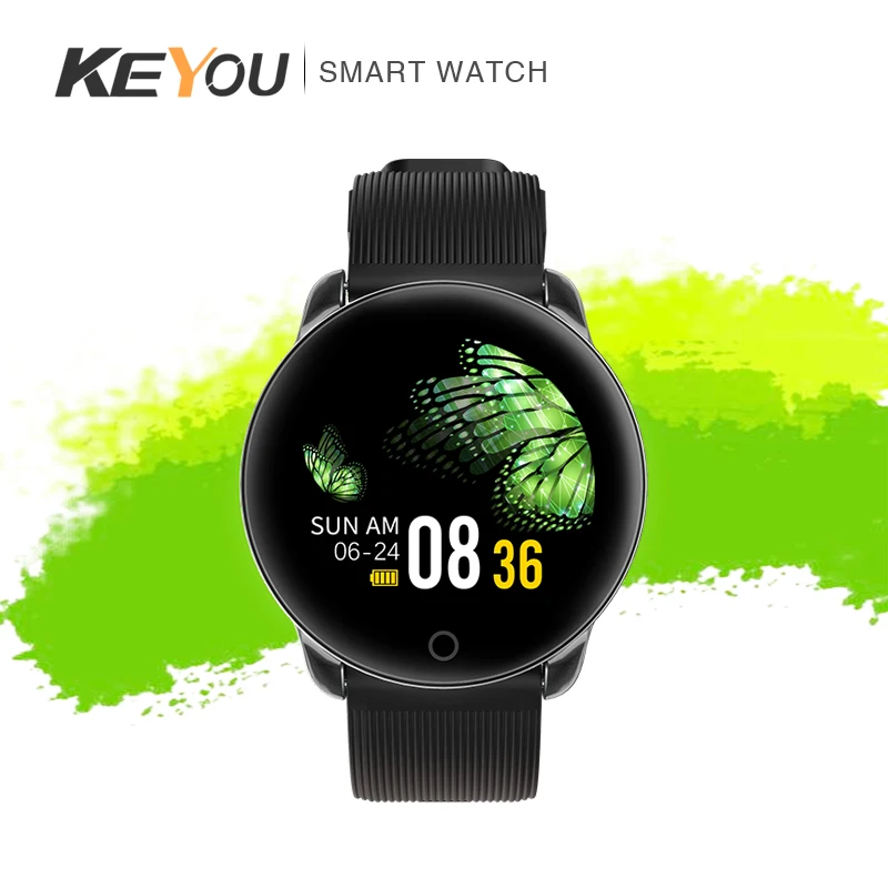 

KEYOU-KY99 Fashion Sports Watch Heart Rate and Blood Pressure Monitoring Stopwatch Application Message Push Smart Watch