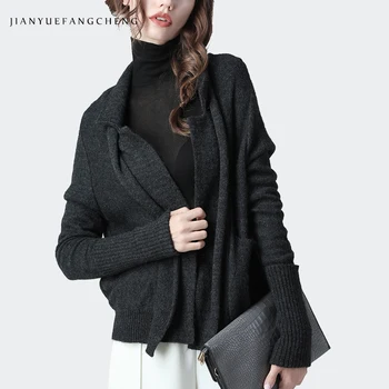 

Women Winter Sweater Cardigans Warm Thicken Long Sleeve Knitted Wool Top Loose Plus Size Outwear Office Ladies Casual Sweaters