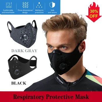 

1-10pcs anti dust face mask Pro Cycling With 6lays Filter Protective Activated Carbon Anti-Pollution Sport Training Bike masque