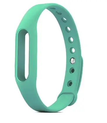 10 шт./упак. силиконовый ремешок для Mi Band 1 ремешок для Xiaomi Mi Band 1s браслета из нержавеющей стали смарт-ремешок на запястье - Цвет: Dark GREEN