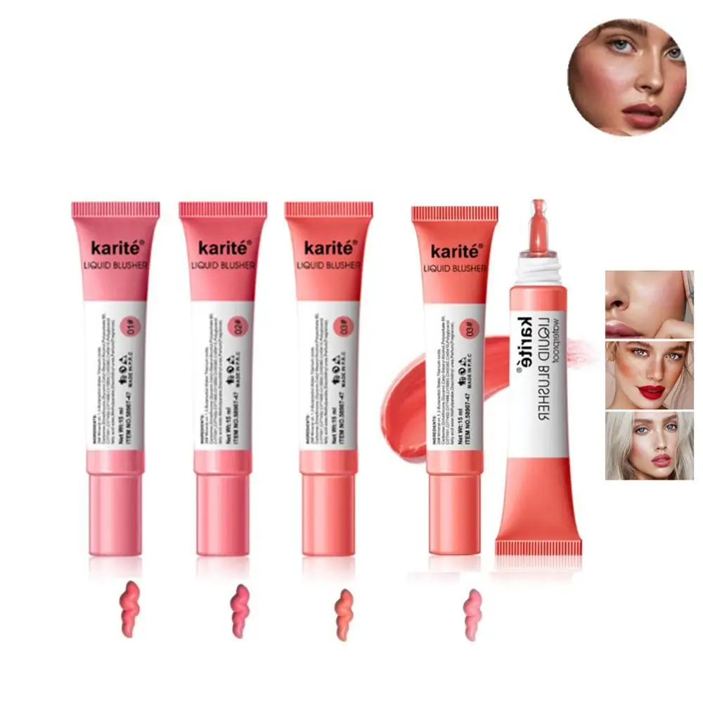 

Brighten skin colour facial Liquid Blush Natural Cosmetics Long Lasting waterproof Make Face Contour Keep the whole day not fade