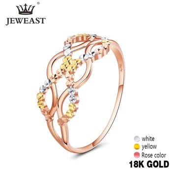 

JYM 18K Gold Pure Gold Ring Real 18K Gold Solid Gold Rings Beautiful Upscale Trendy Classic Party Fine Jewelry Hot Sell New 2020