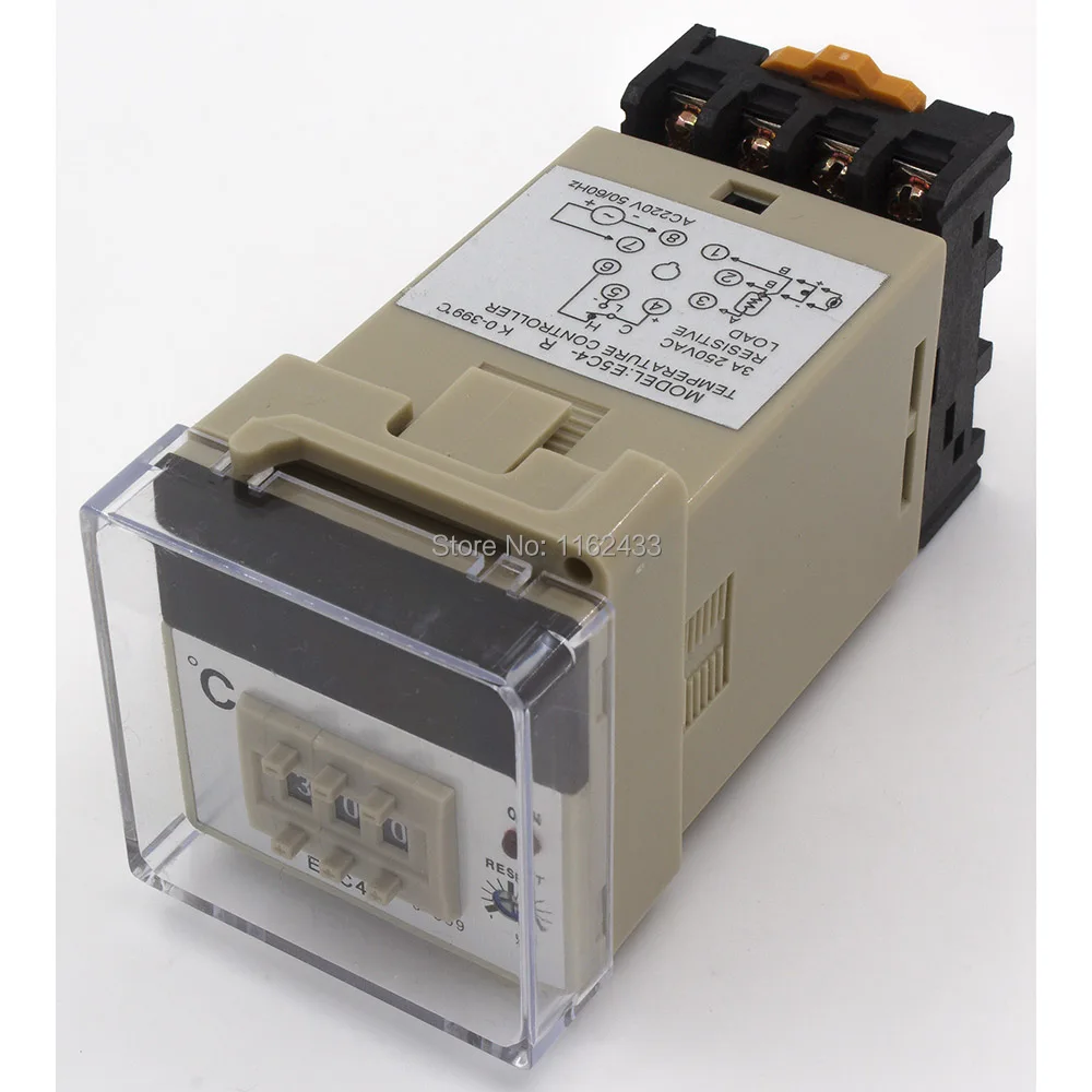 E5C4 AC 220V релейный выход K вход цифровой регулятор температуры с разъемом |