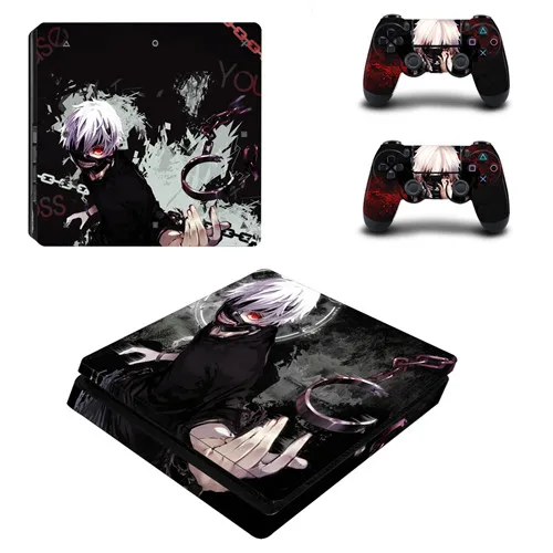 P4SQB0270 Одежда с надписью «Tokyo Ghoul полное покрытие лицевые панели PS4 тонкая кожа Виниловая наклейка, стикер для Playstation 4 консоли и контроллер PS4 тонкая кожа Стикеры - Цвет: P4SQB0270