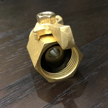 

2pcs/set Solid Brass Durable Fitting Garden Hose Connector Accessory Home Shut Off With Washer Mini 3/4 Inch Easy Install