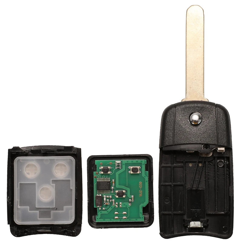 JINGYUQIN 2 BUTTON FOLDING FLIP REMOTE KEY FOB 433MHZ WITH ID46 PCF7936 CHIP FOR HONDA CR-V JAZZ HON66 UNCUT BLADE