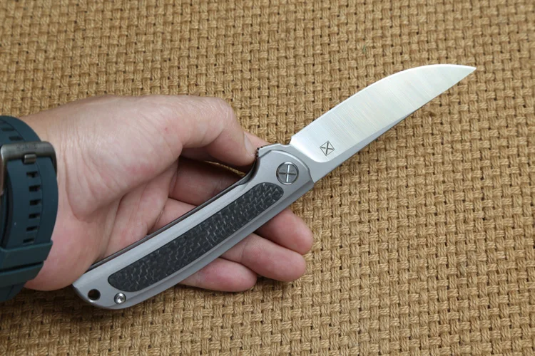 DICORIA YX-635 складной нож шарикоподшипник S35VN лезвие TC4 титановая ручка Кемпинг Охота Открытый suvival Карманные Ножи EDC инструмент