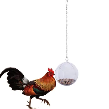 

Pets Bird Parrot Food Feeder Foraging Ball Funny Pet Bird Toys Hanging Birds Foraging Chain Bird Cage Accessories