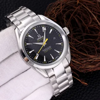 

Omega- Luxury Brand Ceramic Bezel Mens AAA Mechanical SS 007 Automatic Movement Men Watch Designer Watches Wristwatches 6254