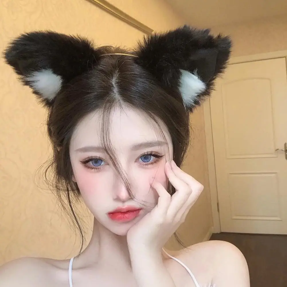 Cat Ear Hair Wear Masquerade Halloween Cat Ears Cosplay Cat Ear Anime Party  Costume Bow Tie Headwear Headband Hair Accessories - Headwear - AliExpress