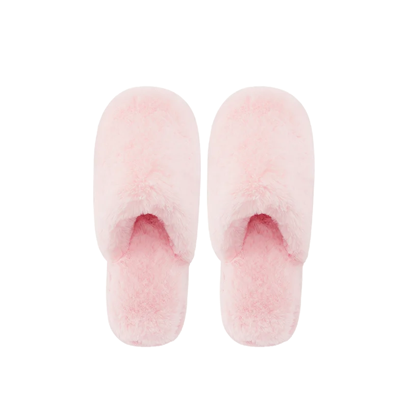 Pink 35-36 Новинка года; домашние тапочки Xiaomi; женские домашние плюшевые тапочки; мягкие теплые пушистые тапочки; зимняя обувь Terlik - Цвет: Pink 35-36