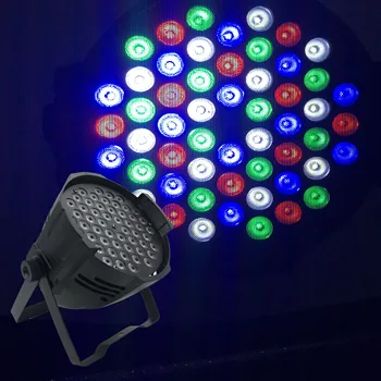 

LED Par Can 54 x 3W RGBW 8 Channels Light with Professional for Party KTV Disco DJ