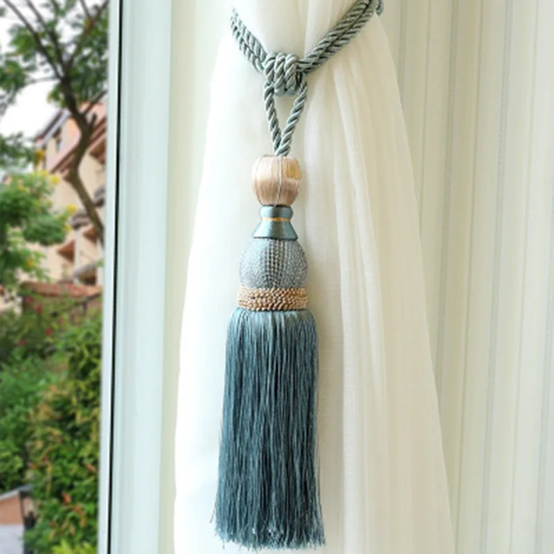 

1 Pair Curtain Accessory Hanging Spike Ball Curtain Tassel Tieback Home Decoration Handmade Curtain Accessories Decoration