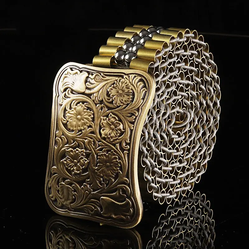 3 equinox flower metal waist belt