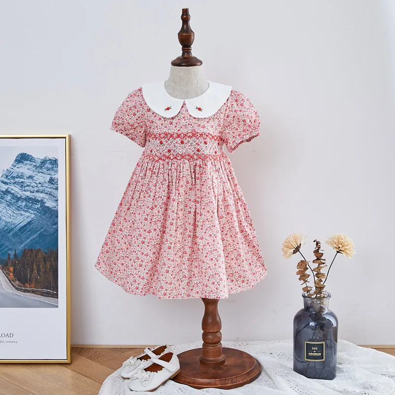 Infant Girl Smocked Floral Dress Baby 
