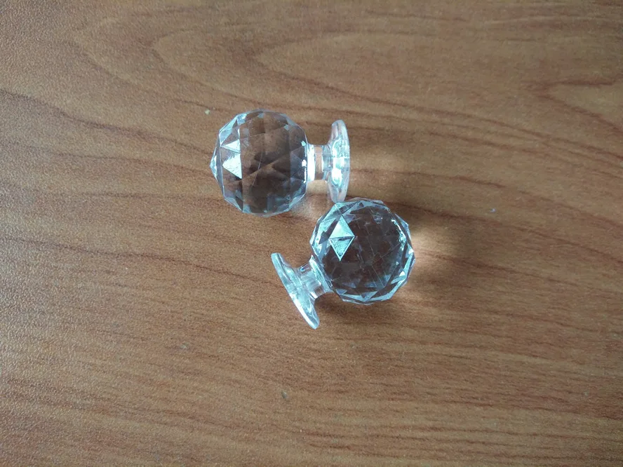 18 X 18mm Transparent Acrylic Triangle Handle Organic Glass Pumpkin Handle Machine Triangular Acrylic Handle