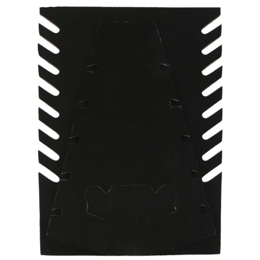 Black Velvet Cardboadrd Jewelry Necklace Pendant Display Showcase Rack Shop Counter Home Stand Jewelry Holder