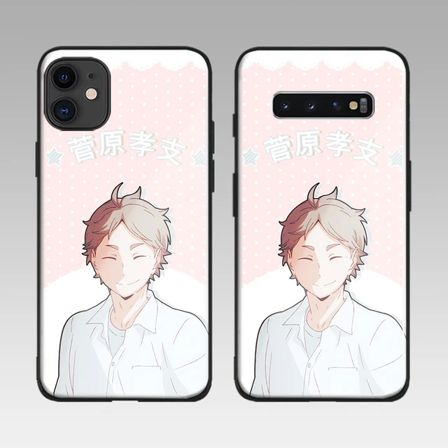 Koshi Sugawara Haikyu Anime Glass Phone Case For Iphone 6 6s 7 8 X Xr Xs 11 12 13 Mini Pro Max Samsung10 Plus Cover Shell Phone Case Covers Aliexpress