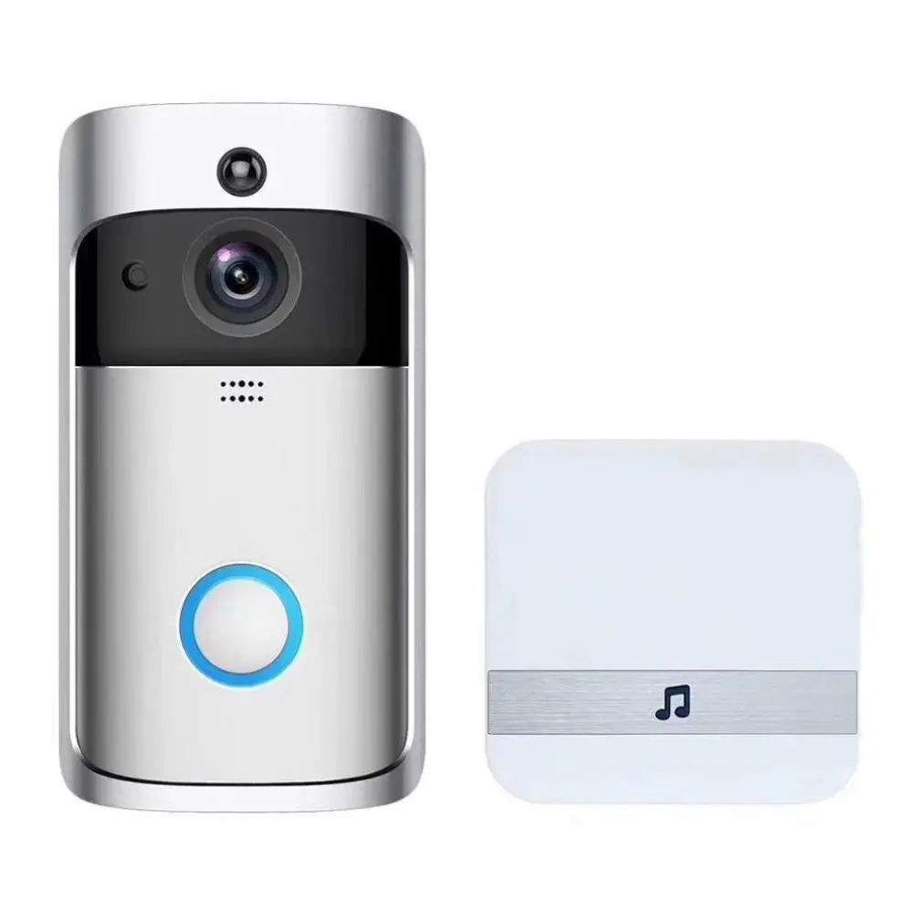 Video Doorbell Smart Wireless WiFi Security DoorBell Electronic Doorbell Camera Infrared Remote Record Home Security Monitoring