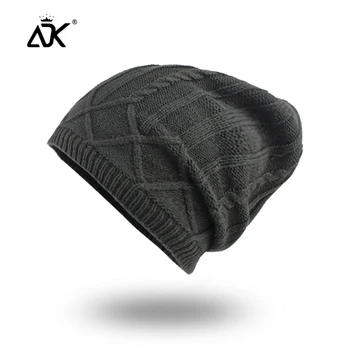 

Acrylic Hats For Unisex Knitted Ribbed Cuffed Cap Winter Warm Gorros Skull Beanie Casual Breathable Bonnet Hats