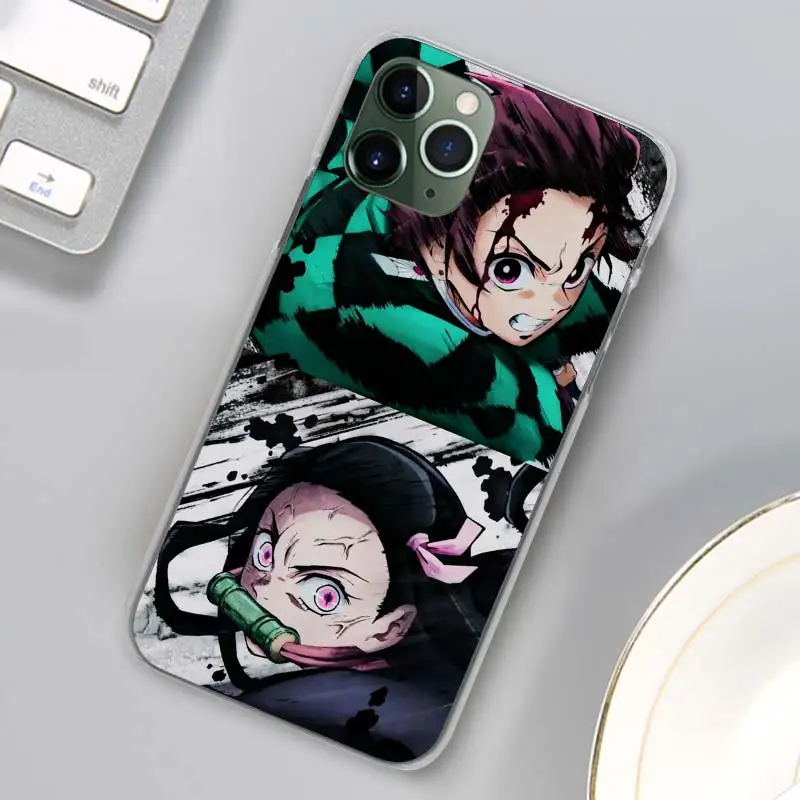Demon Slayer Kimetsu No Yaiba чехлы для телефонов Apple iPhone 11 Pro Max X XR XS MAX 11 Pro 7 8 6 6s Plus 5 5S SE жесткий чехол