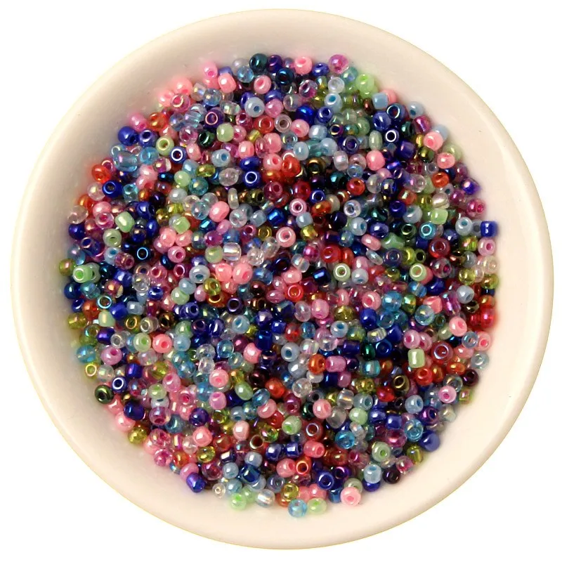 37 цветов 1000 шт 2 мм очаровательные чешские стеклянные бусины Бисер для изготовления украшений вручную DIY Аксессуары